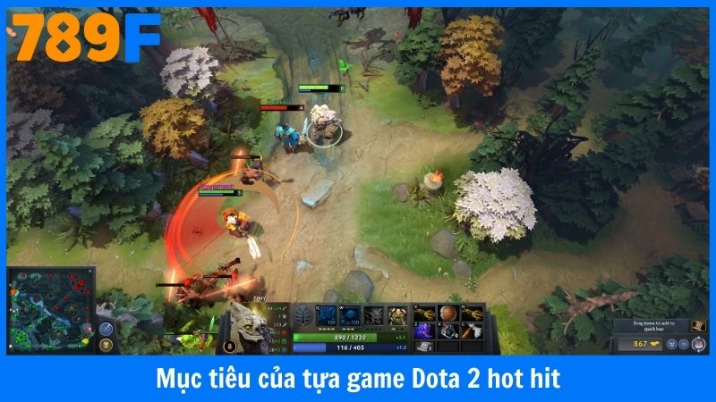 Mục tiêu của tựa game Dota 2 hot hit